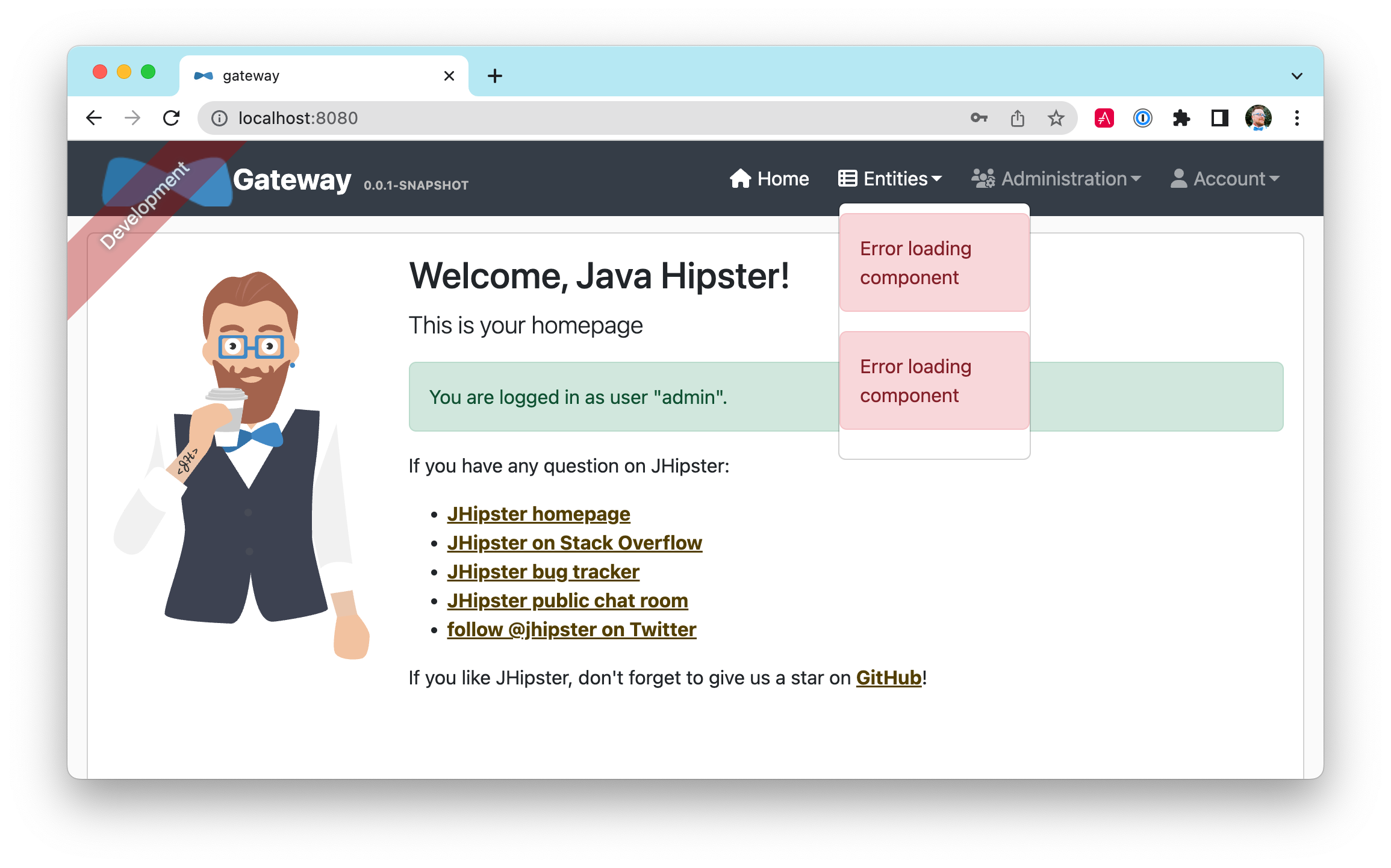 JHipster microservices architecture